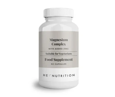 HEY NUTRITION MAGNESIUM COMPLEX HIGH STRENGTH-60 CAPSULES-FAST/TRACKED DELIVERY