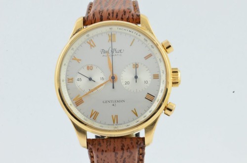 Paul Picot Gentleman 42 Automatic Chrono Men's Watch 1 11/16in 18K 750  Solid | eBay