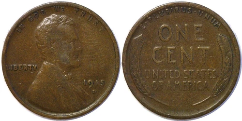 1915-D Lincoln Wheat Cent VF