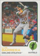 2022 Topps Heritage High Number #651 Luis Barrera Oakland Athletics