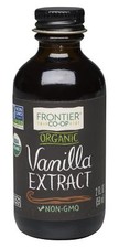 Frontier Organic Vanilla Extract 2 fl oz Non GMO Certified Pure Flavoring