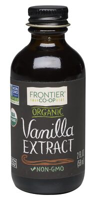 Frontier Organic Vanilla Extract 2 fl oz Non GMO Certified Pure Flavoring