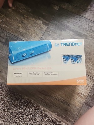 Trendnet TK-205K 2-port Ps/2 Kvm Switch Kit New Sealed Box