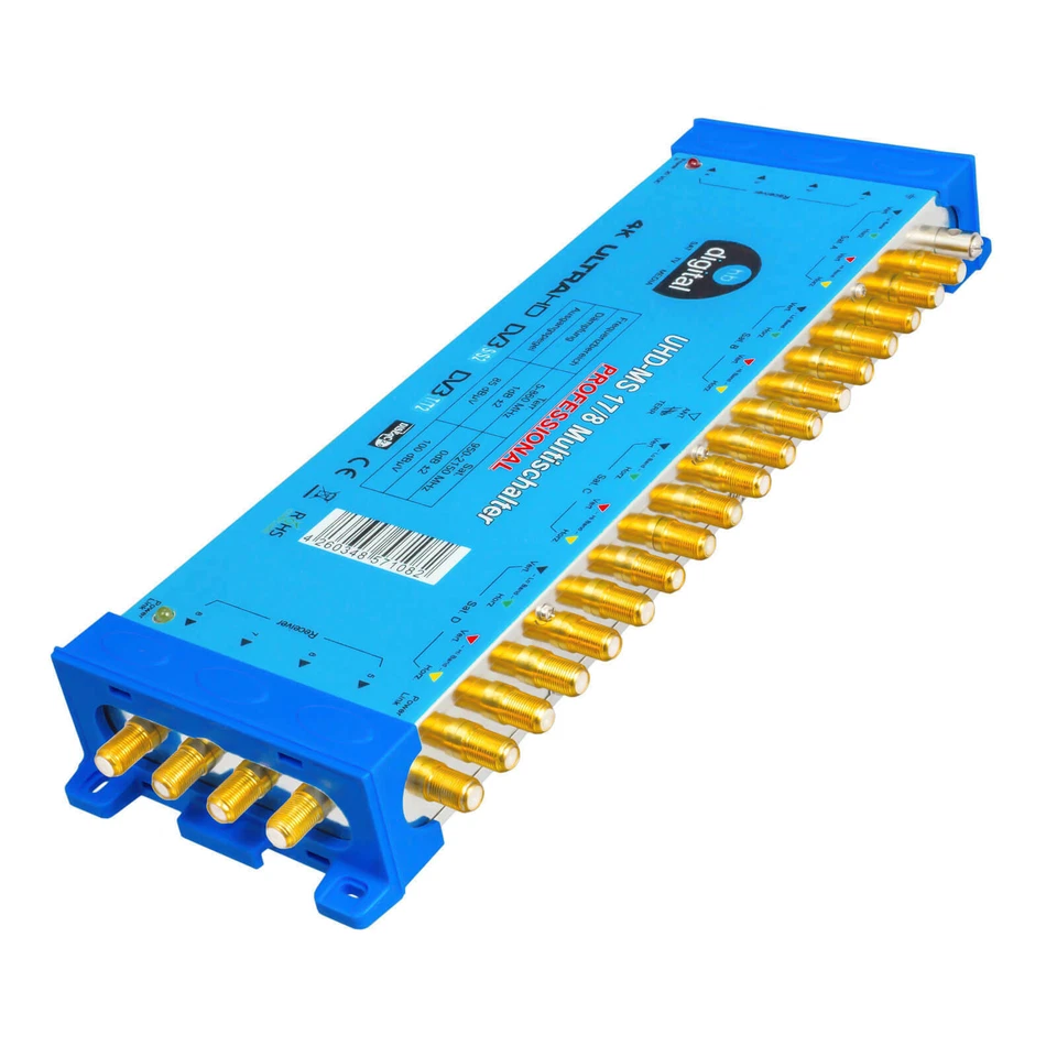 Digital SAT Multischalter PMSE 17/8 mit Netzteil für FullHD HDTV 3D HD+ sky 17-8 - Bild 4 von 4