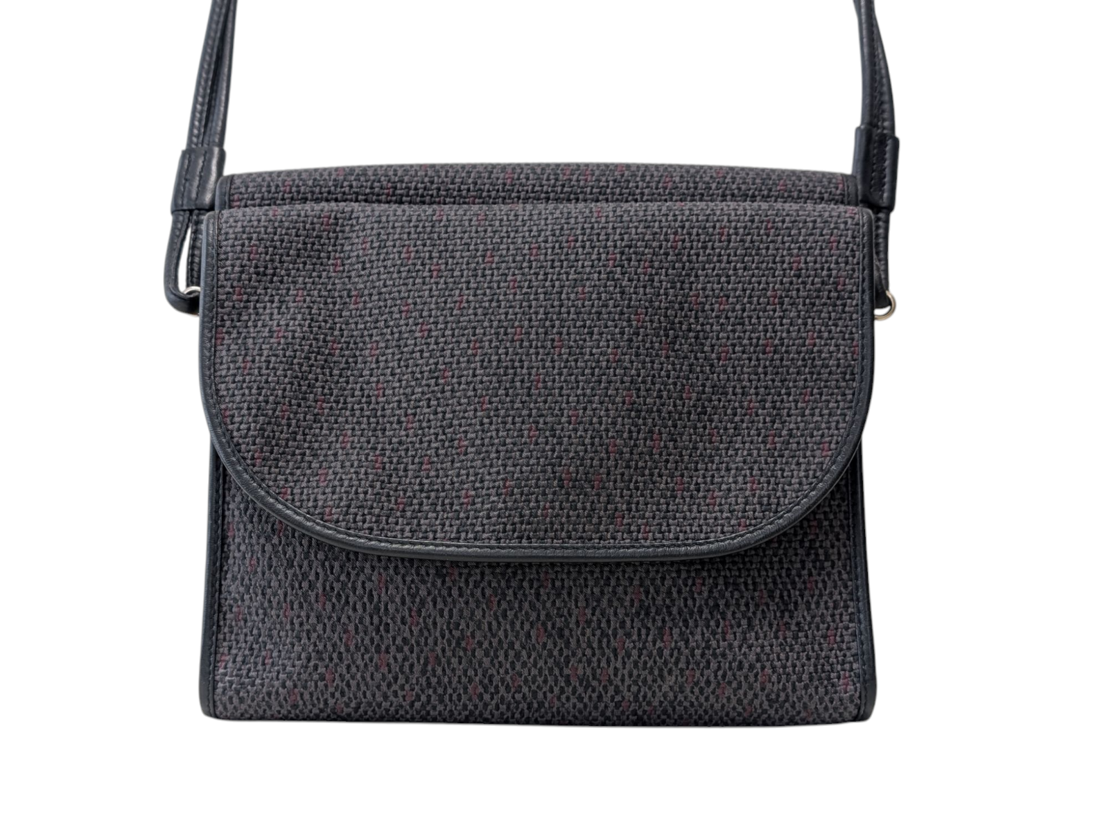 Borsa a tracolla Yves Saint Laurent PVC grigio borsa vintage YSL autentica