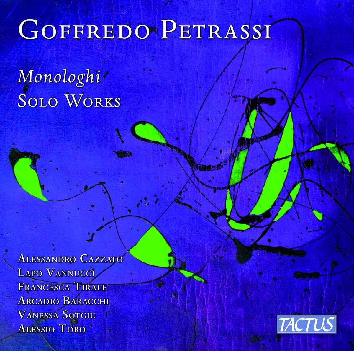 Goffredo Petrassi Goffredo Petrassi: Monologhi - Solo Works (CD) Album