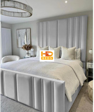 High Panel Bed With/Without Ottoman Gas Lift Storage in Sale - 80 Inches High HB