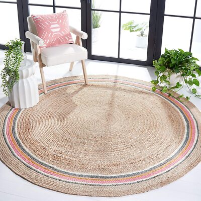 Hand Braided Christmas Gift Rug New Year Gift Floor Rug Beautiful Design