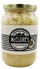 McClure's Sauerkraut, Case of Six 16 Oz Glass Jars