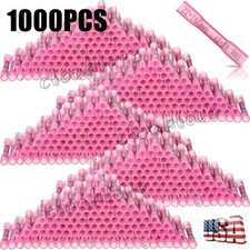 1000PCS Heat Shrink Waterproof Wire Connectors Red 22-16 AWG Butt Seal Terminals
