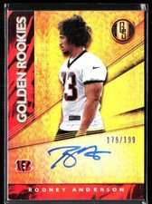 2019 Panini Gold Standard Golden Rookies Auto Rodney Anderson Autograph /199