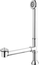 Vintage Claw Foot Tub Drain Kit with Lift and Turn Bath Drain Stopper, 1-1/2" Br