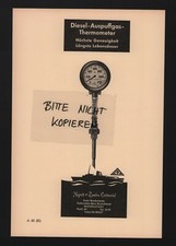 ZEIST MICHELSTADT, Werbung 1961, Negretti & Zambra Continental Diesel-Auspuffgas
