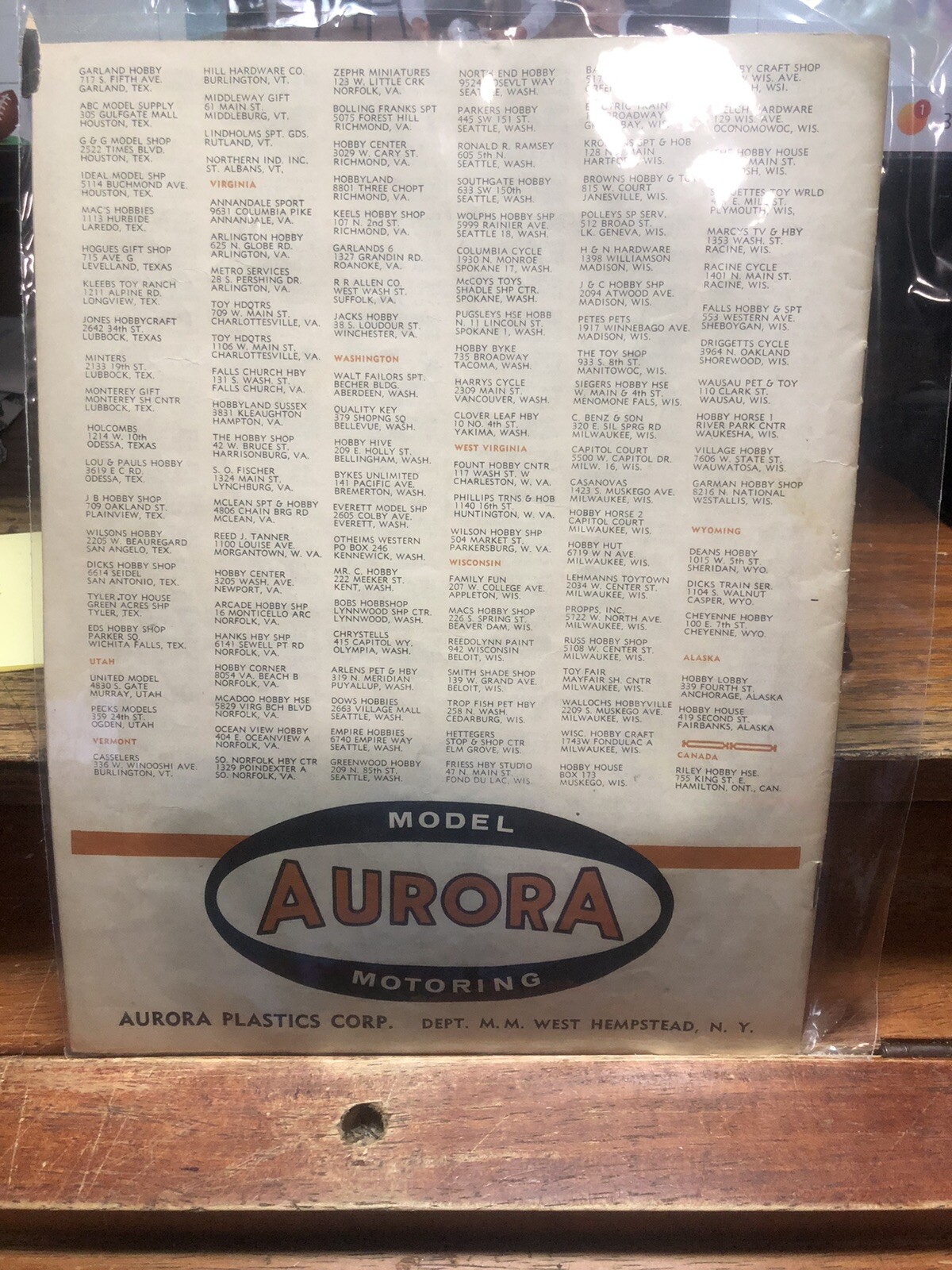 Vintage Aurora Model Motoring Magazine 1961