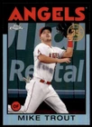 Mike Trout 2021 Topps Chrome 1986 Refractor Throwback Card #86BC-2 Los Angeles