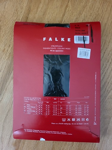 FALKE 41279 Fashion Tights 40 Den Black Size S - Picture 2 of 9