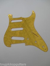 Pickguard f&uuml;r Strat 11 loch ST-213-MG mirror gold 2 lagig