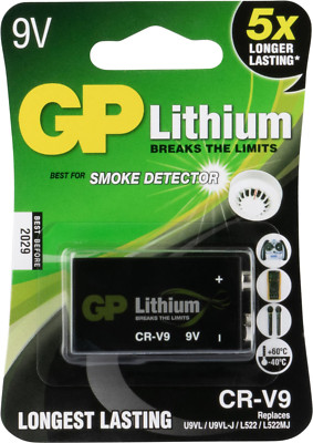 GP Batteries Lithium-Mangandioxid Prismazelle 070CR 9V 6AM6 E, Block