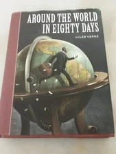 Around the World in Eighty Days By  Jules Verne Hardcover Book Timeless Classic