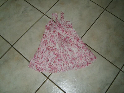Traum Sommer Kleid PAMPOLINA Gr.98 weiß pink Mustermix Cresh Optik w.Neu - Bild 1 von 4