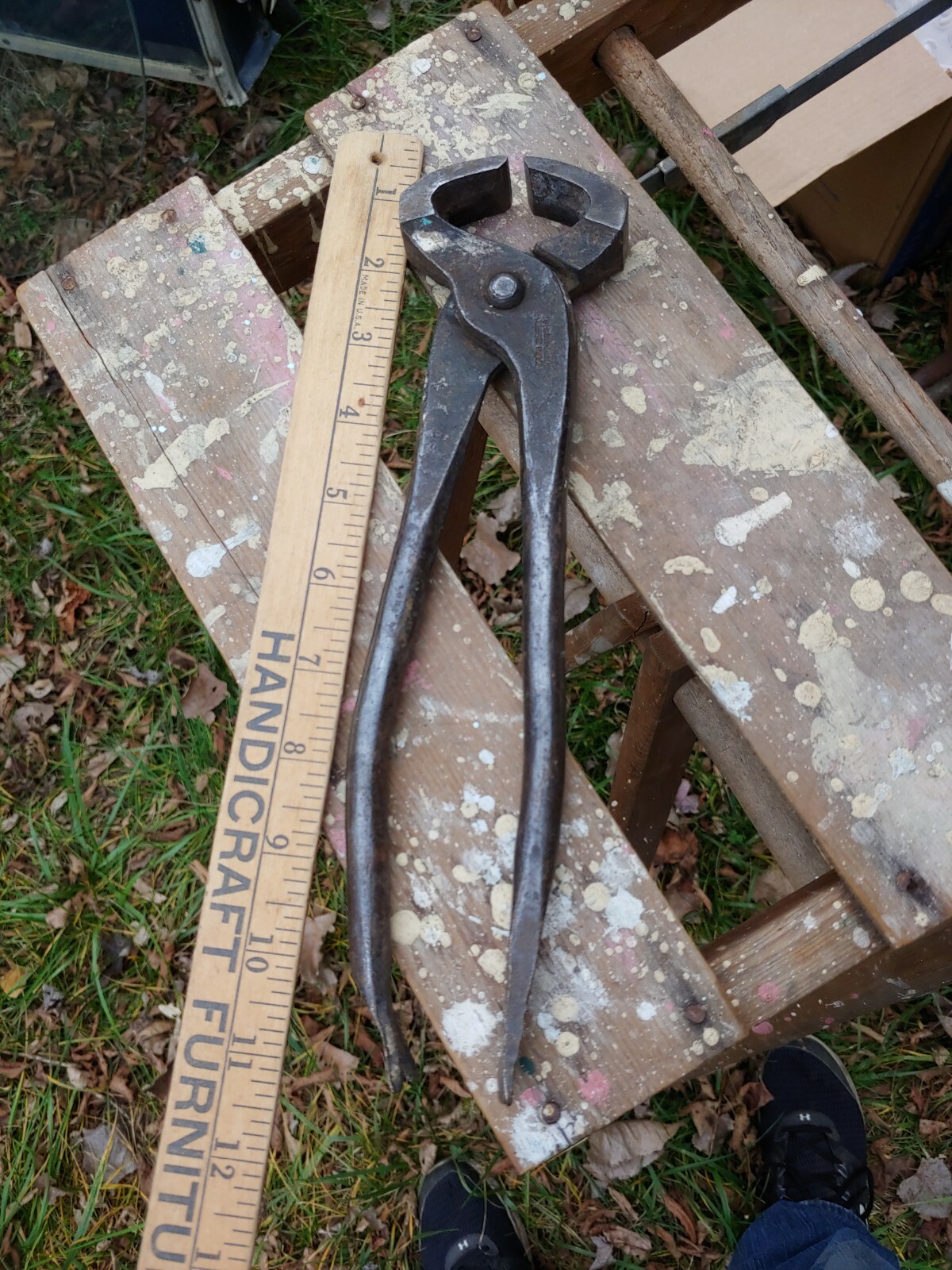 Vintage reed co usa 1870s Nippers Farriers Tool screwdriver nail puller