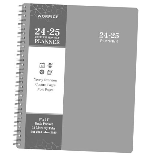 2024-2025 Planner - Weekly and Monthly Planner 2024-2025, 9” × 11”, Planner