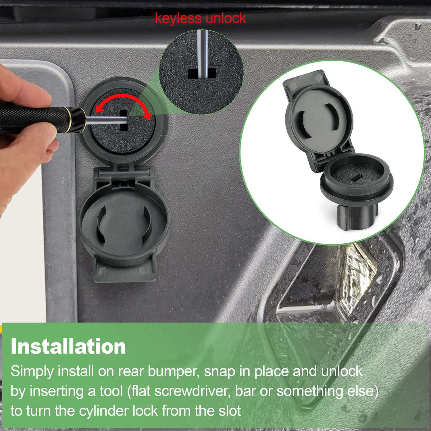 Keyless Spare Tire Lock Cylinder For Ford F-150 2015-2025 