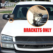 Over Hood LED Light Pod Bracket Wire Kit For Chevy Silverado GMC Sierra 1999-06