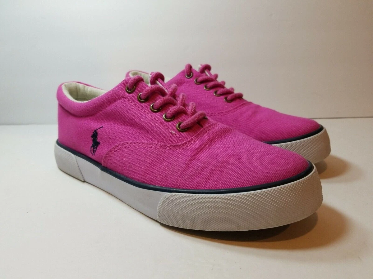 Polo Ralph Lauren Womens Pink Canvas Shoes - Size 5