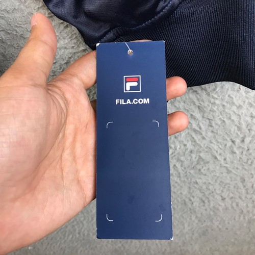 New Fila's Mens Retro Outerwear Jacket Blue Spell Out Sleeves size XLT - 第 4/10 張圖片
