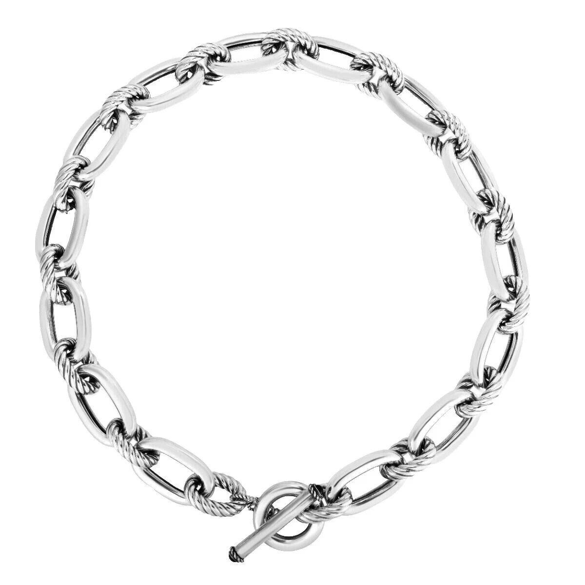 Chain Sterling Silver Necklaces & Pendants without Stone for Men
