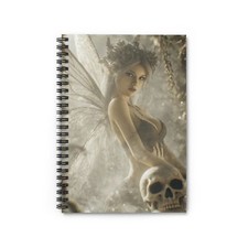 Fairy-Themed Spiral Notebook   Mystic Artwork, 6x8 Journal for Notes  Dreams