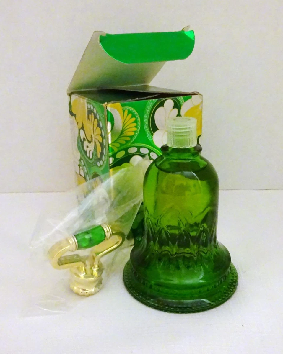 Vintage AVON EMERALD BELL Sweet Honesty Cologne in Decorative Bell Bottle  w/ Box