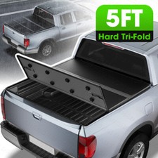 5ft Hard 3-fold Frp Truck Tonneau Cover For 2017-2026 Honda Ridgeline Short Bed 5ft Hard 3-fold Frp Truck Tonneau Cover For 2017-2026 Honda Ridgeline Short Bed