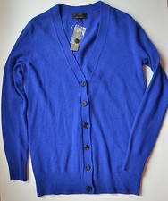NWT 98 J Crew Classic V Neck Wool Cashmere Knit Cardigan Size XXS