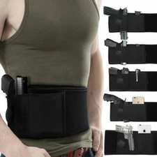 Belly Band Holster for Concealed Carry Fits Glock Sig S&W 9m IWB/OWB Gun Holster