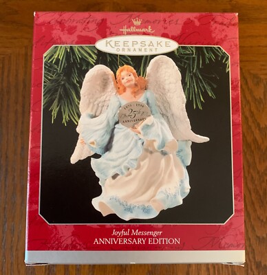 Hallmark 1998 ~ 25 Years Anniversary Edition Ornament ~ Joyful Messenger ~ NEW