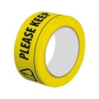SOCIAL DISTANCING FLOOR TAPE YELLOW HAZARD KEEP A SAFE DISTANCE OF 2 METRES SIGN