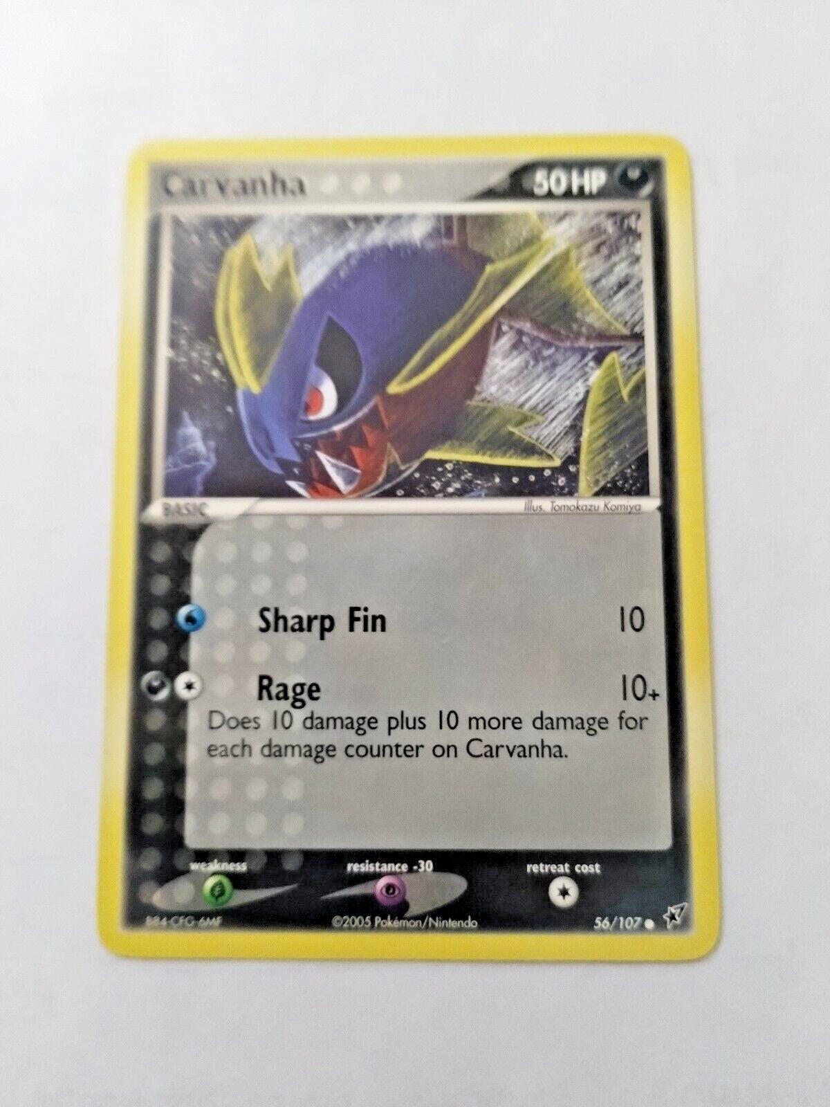 Pokémon TCG Carvanha EX Deoxys 56/107 Regular Common - Uncirculated