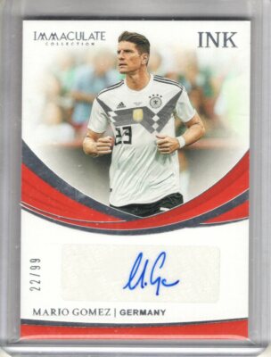 2018-19 Panini Immaculate Collection Auto MARIO GOMEZ Germany INK AUTOGRAPH /99