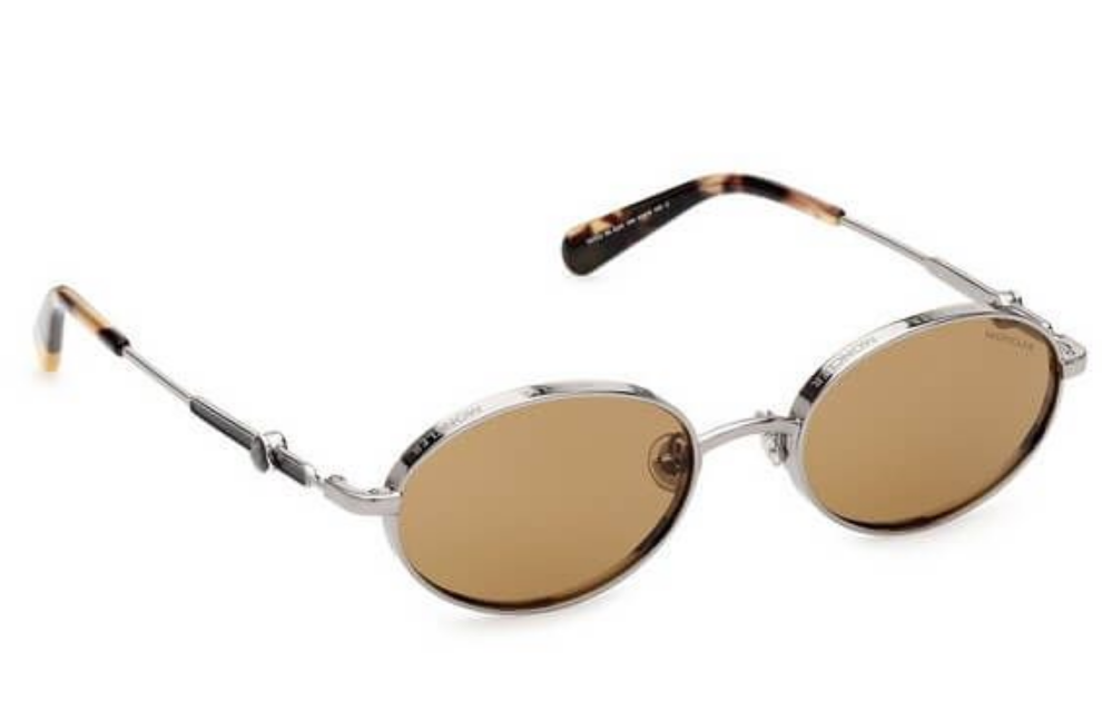 Authentic Moncler Sunglasses ML 0224-14N Shiny Ruthenium w Authentic Moncler Sunglasses ML 0224-14N Shiny Ruthenium w