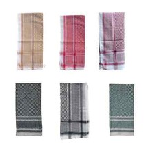 Islamic Arafat Shawl Different Colors Cotton Scarf 120x120cm Muslim Men's Attire