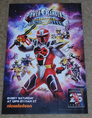 SDCC 2018 EXCLUSIVE NICKELODEON SABAN'S POWER RANGERS SIGNED POSTER | eBay