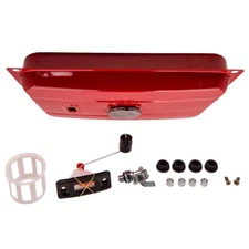 5 Gallon Generator Fuel Tank Filter Gas w/ Cap Gauge Petcock Kit For EC2500