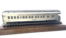 Vintage TCA 25th Anniversary Limited Observation Car Yardley Illuminated in OB