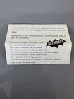 Corgi Vintage 267 Batman Batmobile Toy Original Instruction/ information Leaflet