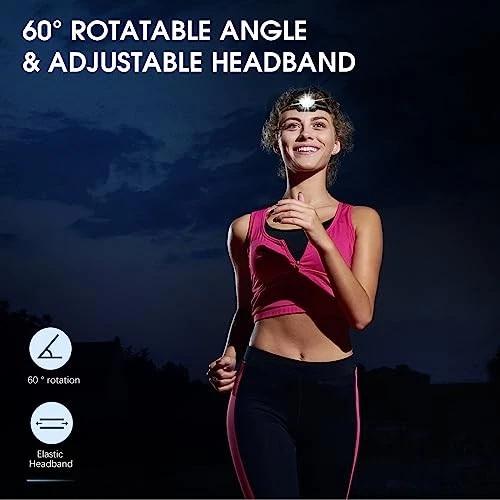 LHKNL HEADLAMP FLASHLIGHT, 1200 LUMEN ULTRA-LIGHT BRIGHT LED, TG-T069 - BLACK - Image 4 of 4