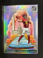 2024 DONRUSS JAYDEN DANIELS JUMBO DOWNTOWN RC ROOKIE COMMANDERS 