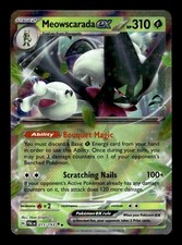 Meowscarada ex 015/193 SV02: Paldea Evolved Holofoil Doppio Raro Pokemon TCG