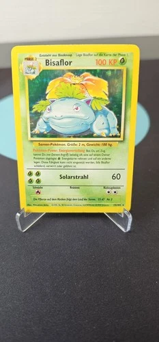 Bisaflor / Venusaur 15/102 Pokemon Base Set 1999 German Exc Pokemon Vintage